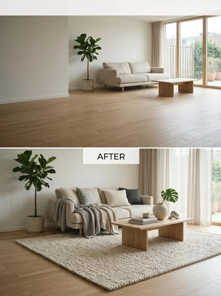 Permadani untuk rumah minimalis dengan desain sederhana dan warna netral yang mempercantik interior ruangan
